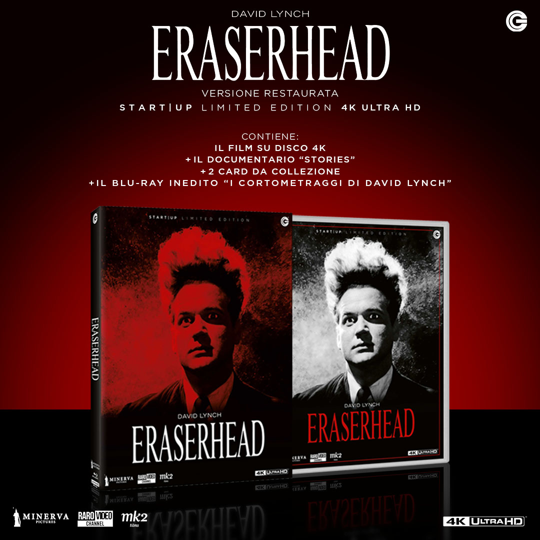 Eraserhead 4K UHD + I corti di David Lynch in Blu-ray